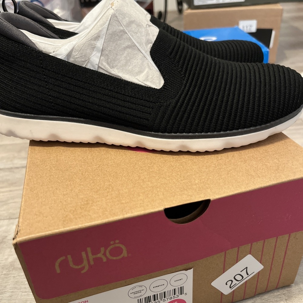 Ryka Women's Casual Washable Slip-Ons Effortless Black 7.5